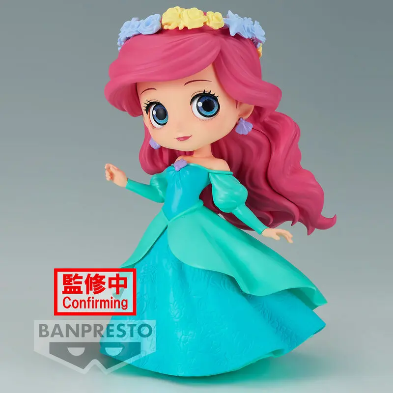 Disney Characters Flower Style Ariel Q Posket B figure 14cm product photo