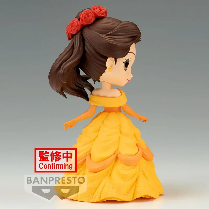 Disney Characters Flower Style Belle Q Posket A figure 14cm product photo