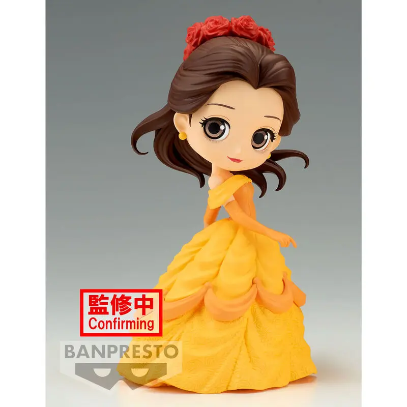 Disney Characters Flower Style Belle Q Posket A figure 14cm product photo