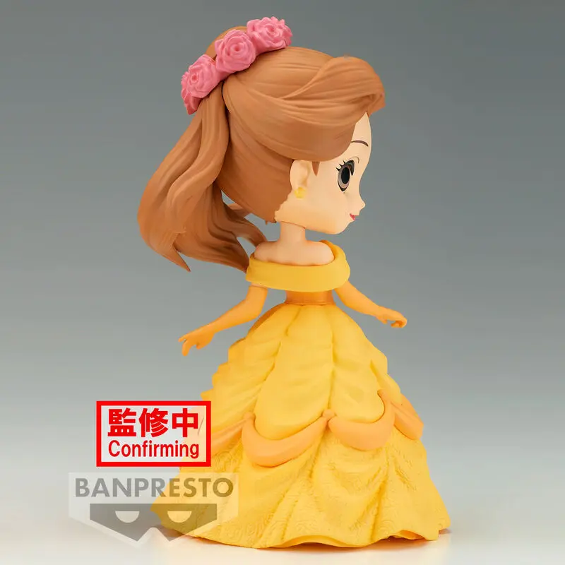 Disney Characters Flower Style Belle Q Posket B figure 14cm product photo