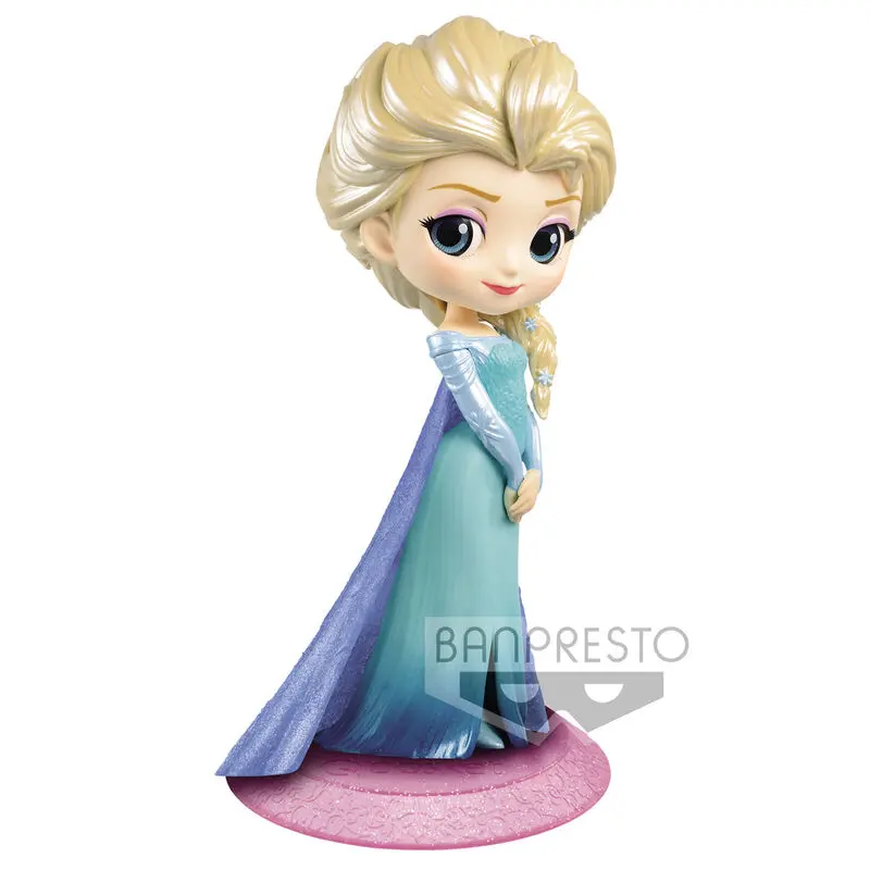 Disney Characters Frozen Elsa Glitter Q Posket figure 14cm product photo