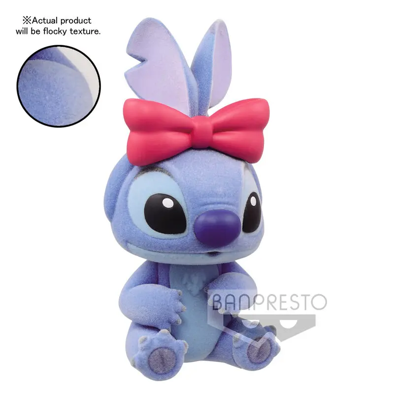 Disney Characters Stitch and Angel Stitch Fluffy Puffy Q Posket 6cm product photo