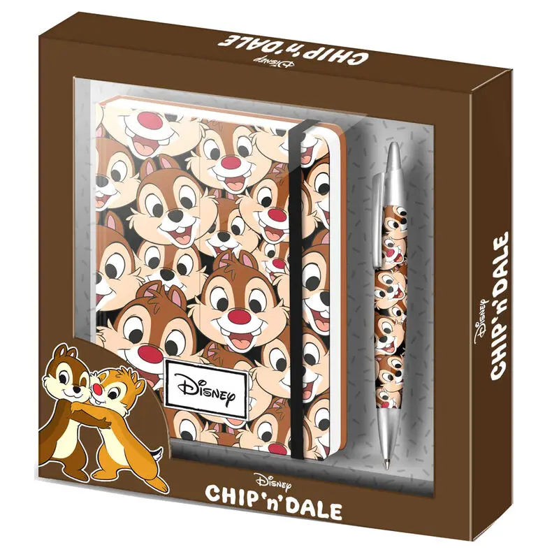 Disney Chip and Dale Chip y Chop Nutt set diary + pen product photo