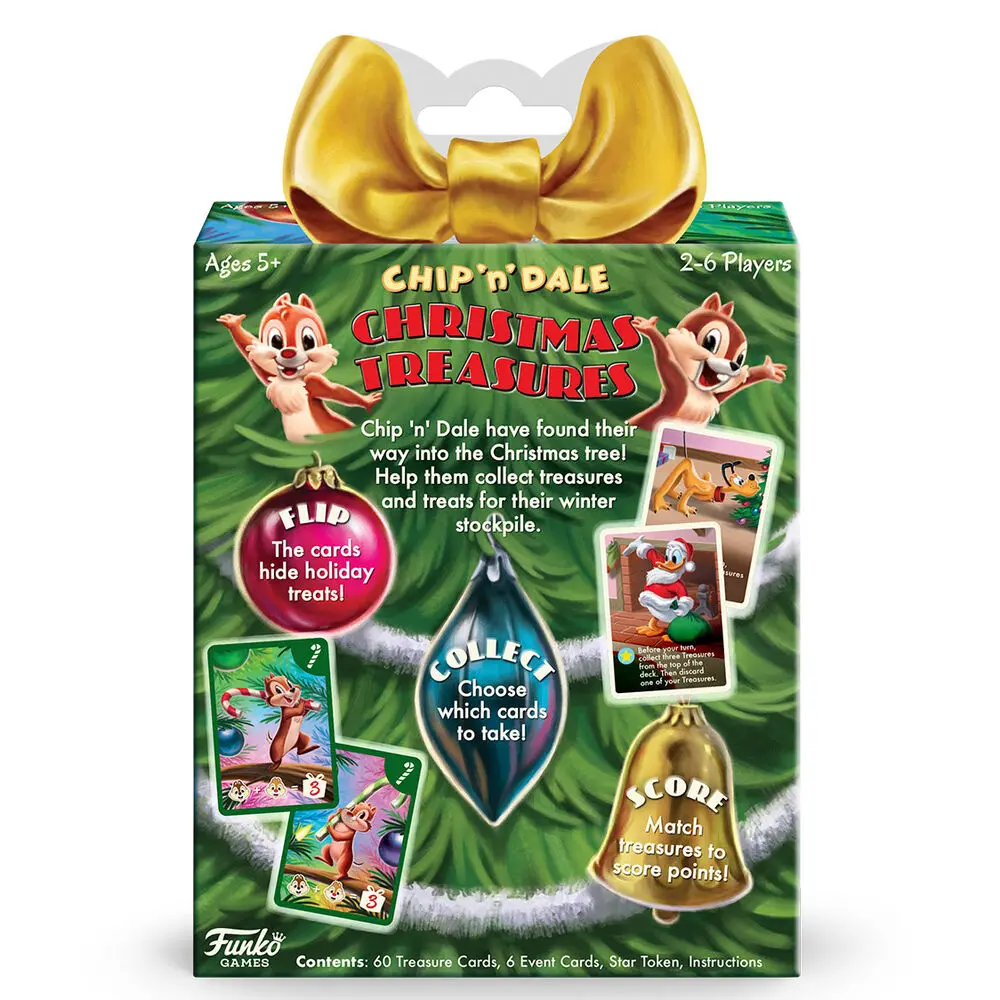 Disney Chip Dale Christmas Treasures card game product photo