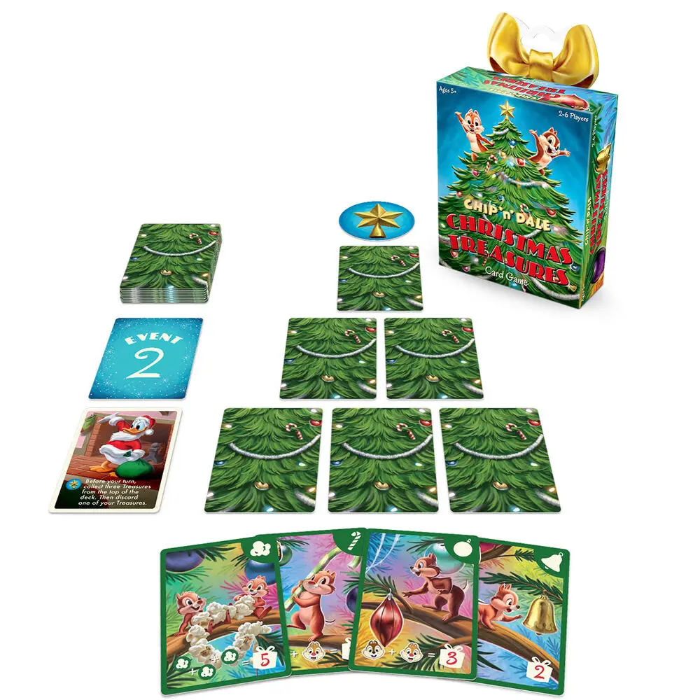 Disney Chip Dale Christmas Treasures card game product photo