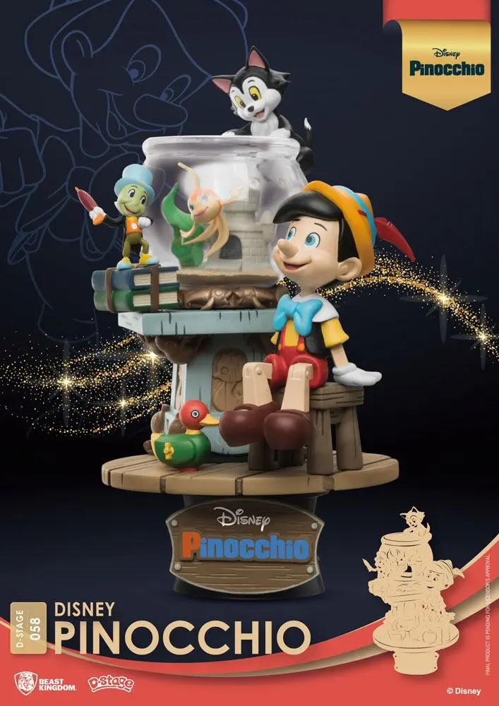 Disney Classic Animation Series D-Stage PVC Diorama Pinocchio 15 cm product photo