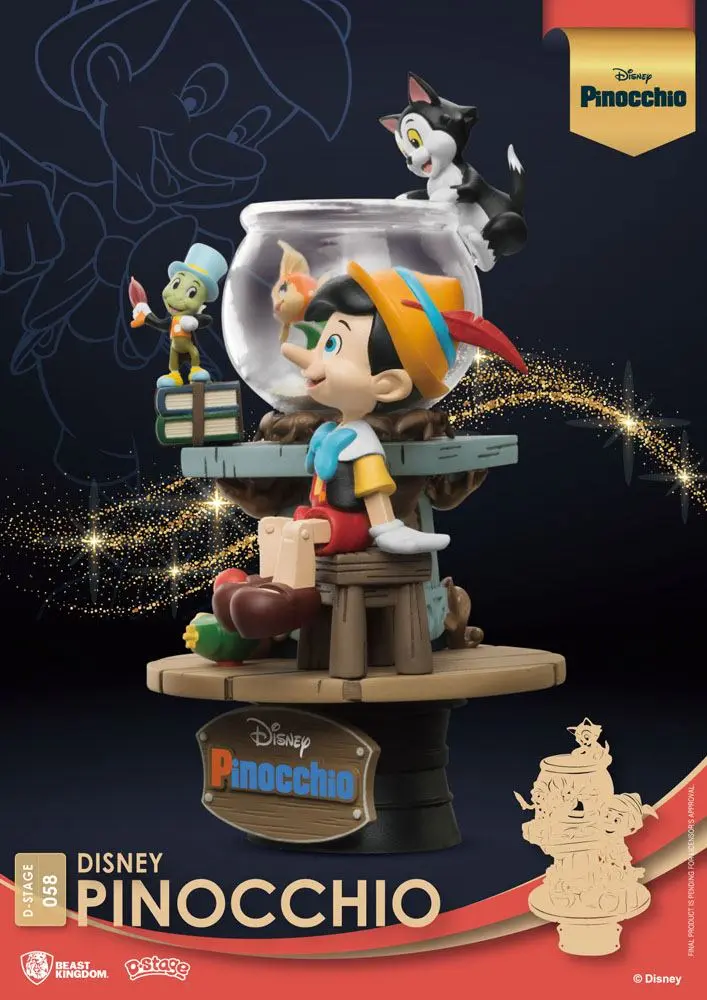 Disney Classic Animation Series D-Stage PVC Diorama Pinocchio 15 cm product photo