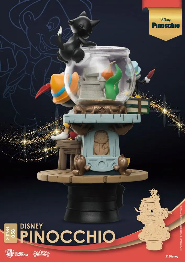 Disney Classic Animation Series D-Stage PVC Diorama Pinocchio 15 cm product photo