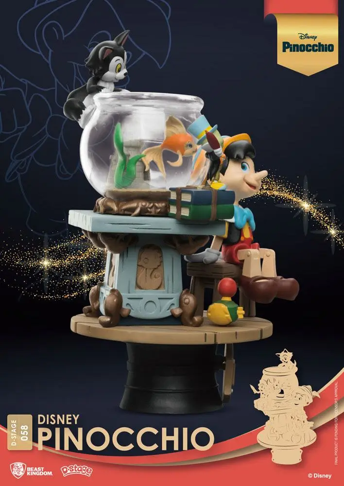 Disney Classic Animation Series D-Stage PVC Diorama Pinocchio 15 cm product photo
