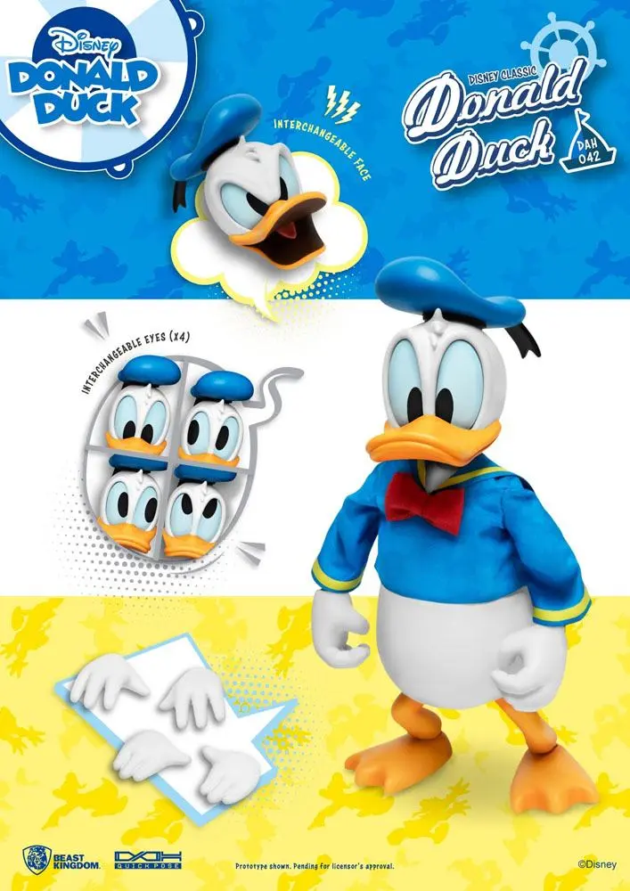 Disney Classic Dynamic 8ction Heroes Action Figure 1/9 Donald Duck Classic Version 16 cm product photo