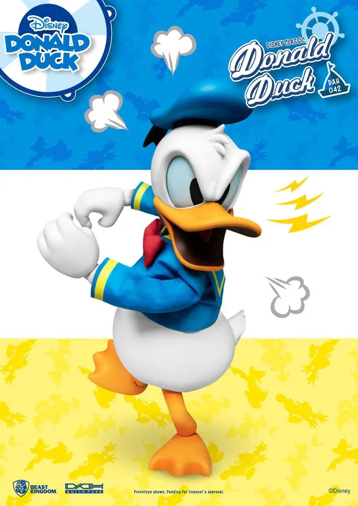 Disney Classic Dynamic 8ction Heroes Action Figure 1/9 Donald Duck Classic Version 16 cm product photo