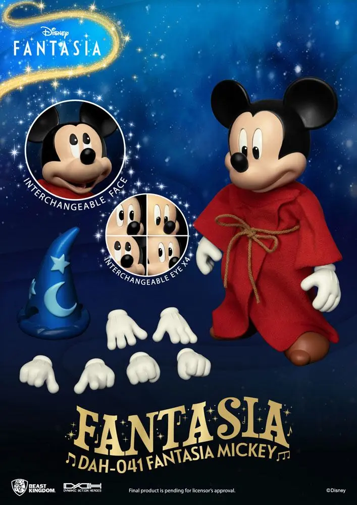 Disney Classic Dynamic 8ction Heroes Action Figure 1/9 Mickey Fantasia 21 cm termékfotó