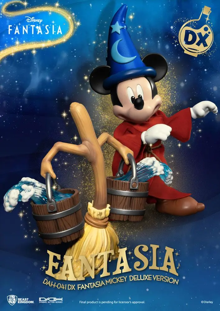 Disney Classic Dynamic 8ction Heroes Action Figure 1/9 Mickey Fantasia Deluxe Version 21 cm termékfotó