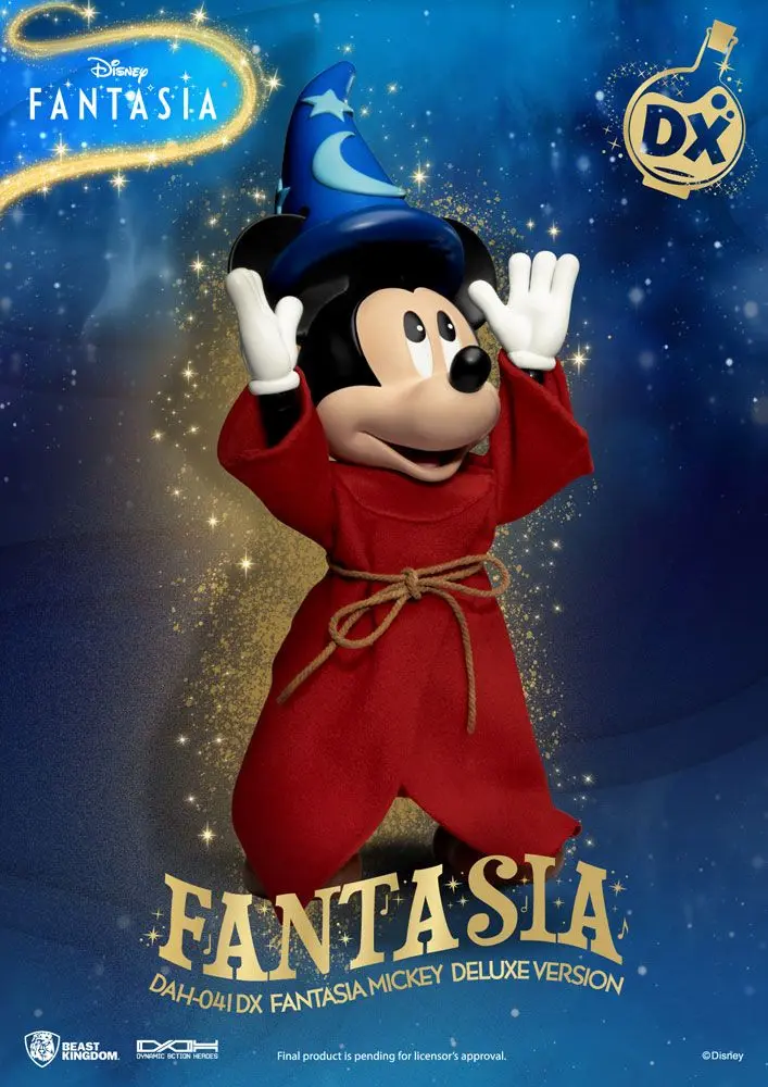 Disney Classic Dynamic 8ction Heroes Action Figure 1/9 Mickey Fantasia Deluxe Version 21 cm termékfotó