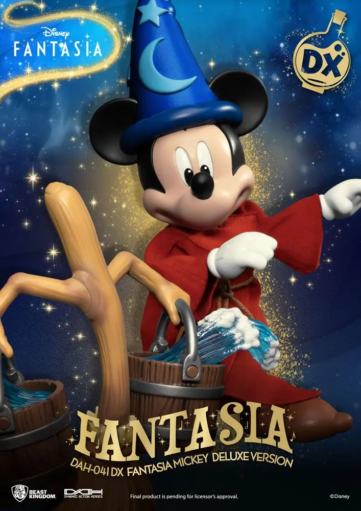 Disney Classic Dynamic 8ction Heroes Action Figure 1/9 Mickey Fantasia Deluxe Version 21 cm termékfotó