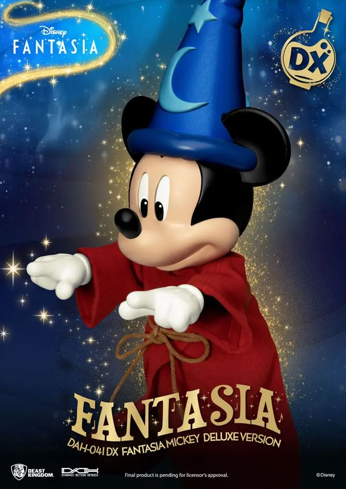 Disney Classic Dynamic 8ction Heroes Action Figure 1/9 Mickey Fantasia Deluxe Version 21 cm termékfotó