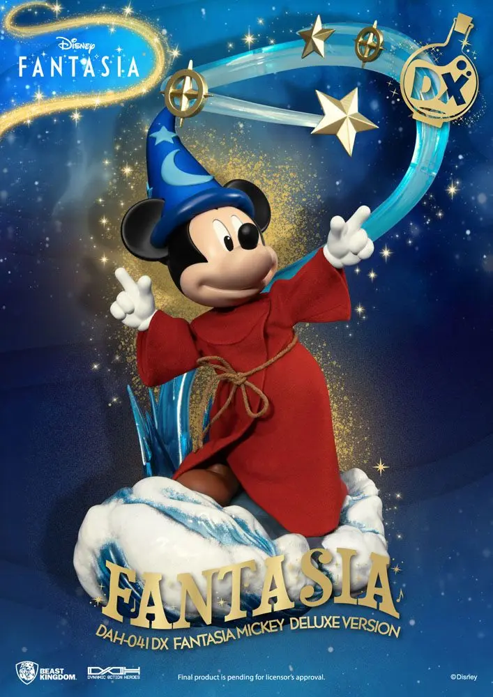 Disney Classic Dynamic 8ction Heroes Action Figure 1/9 Mickey Fantasia Deluxe Version 21 cm termékfotó