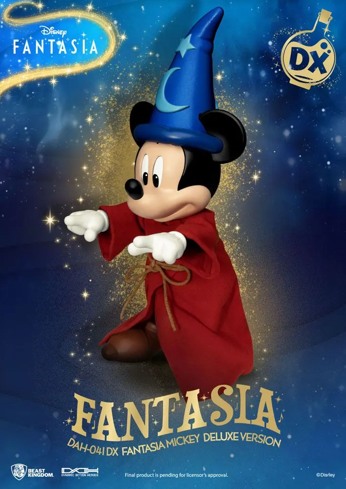 Disney Classic Dynamic 8ction Heroes Action Figure 1/9 Mickey Fantasia Deluxe Version 21 cm termékfotó