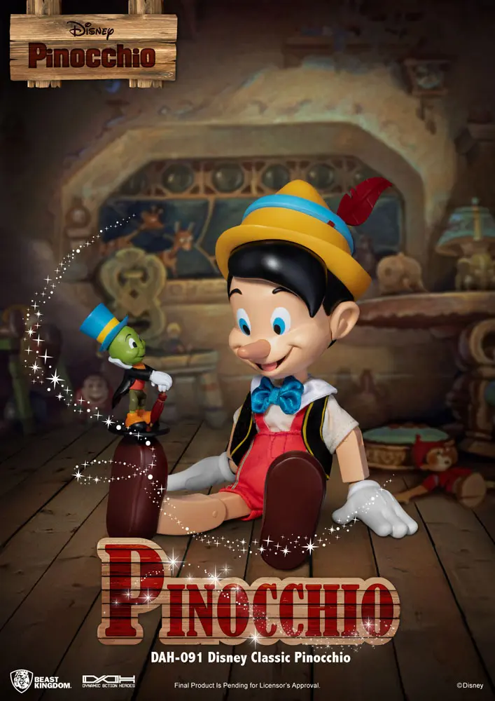 Disney Classic Dynamic 8ction Heroes Action Figure 1/9 Pinocchio 18 cm termékfotó