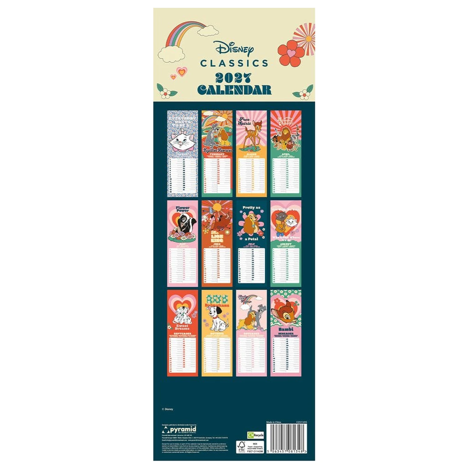 Disney Classics Calendar 70s Feeling 2027 42 x 15 cm product photo