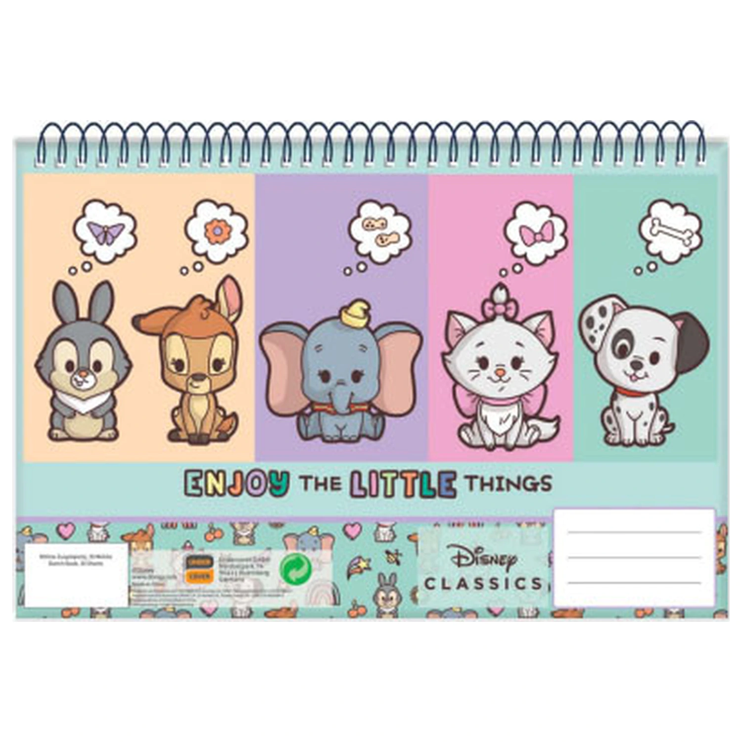 Disney Classics Animals A/4 Spiral Sketchbook, 30 sheets product photo