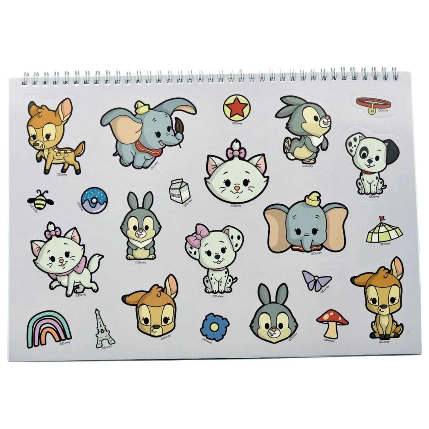 Disney Classics Animals A/4 spiral sketchpad with 40 sheets and stickers product photo