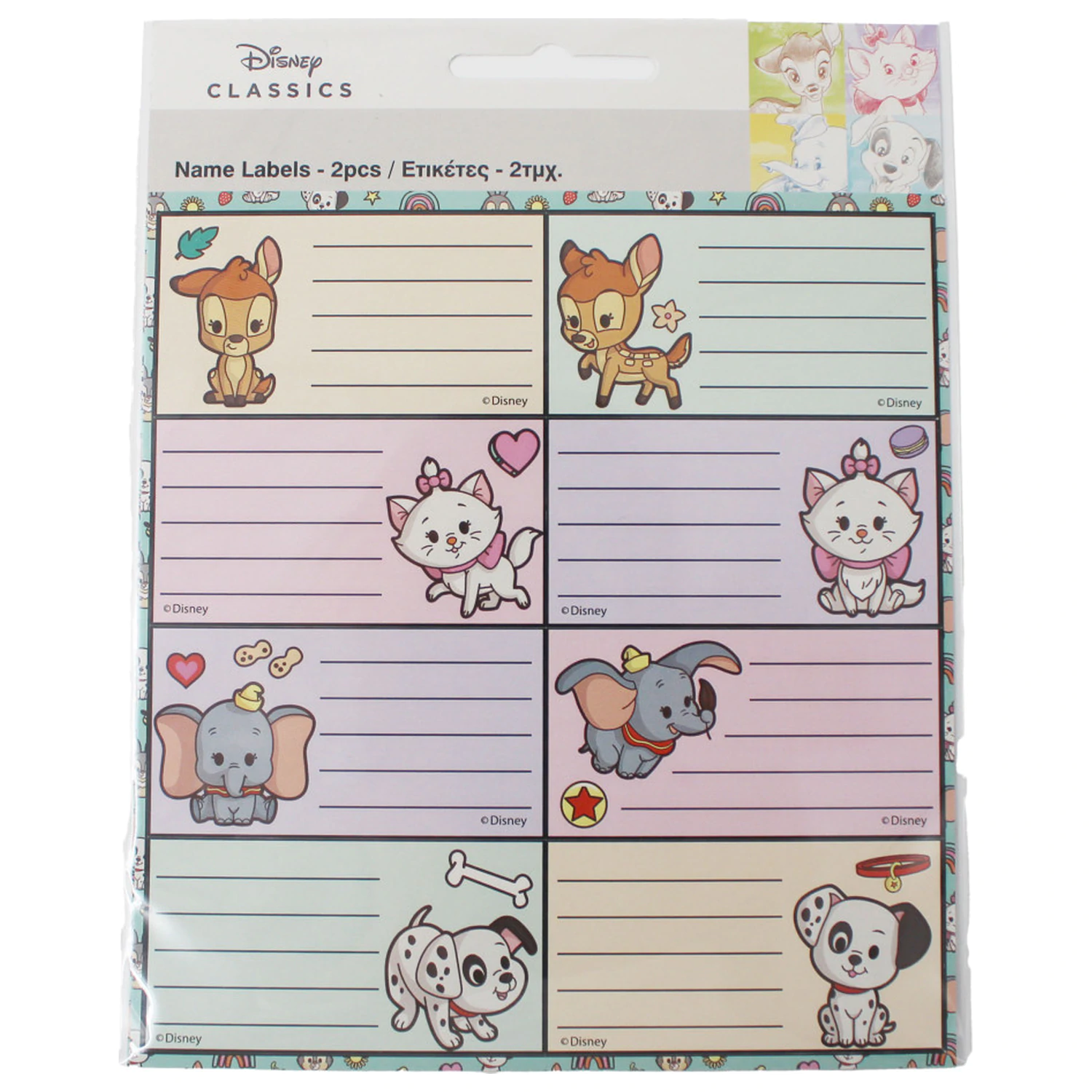 Disney Classics Babies Notebook Label 16 pieces product photo