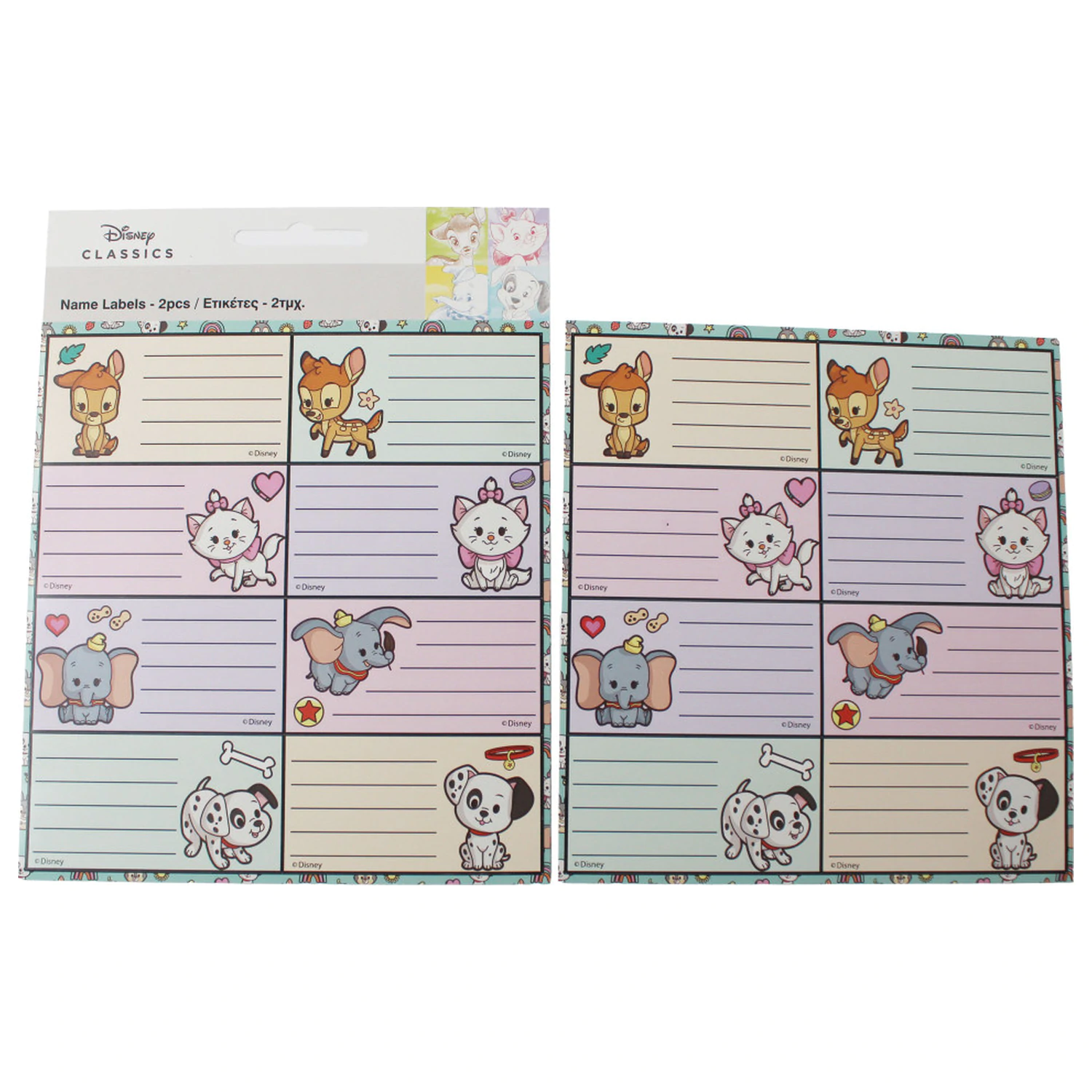 Disney Classics Babies Notebook Label 16 pieces product photo