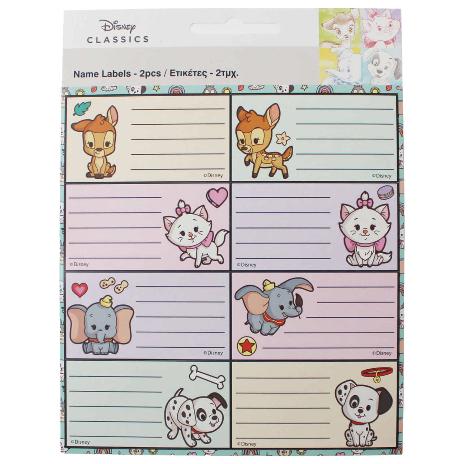 Disney Classics Babies Notebook Label 16 pieces product photo