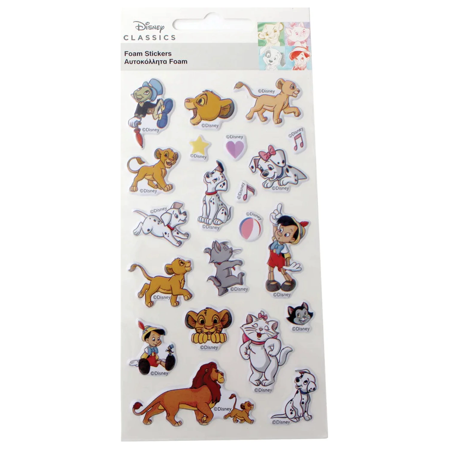 Disney Classics Play puffy sponge sticker set product photo