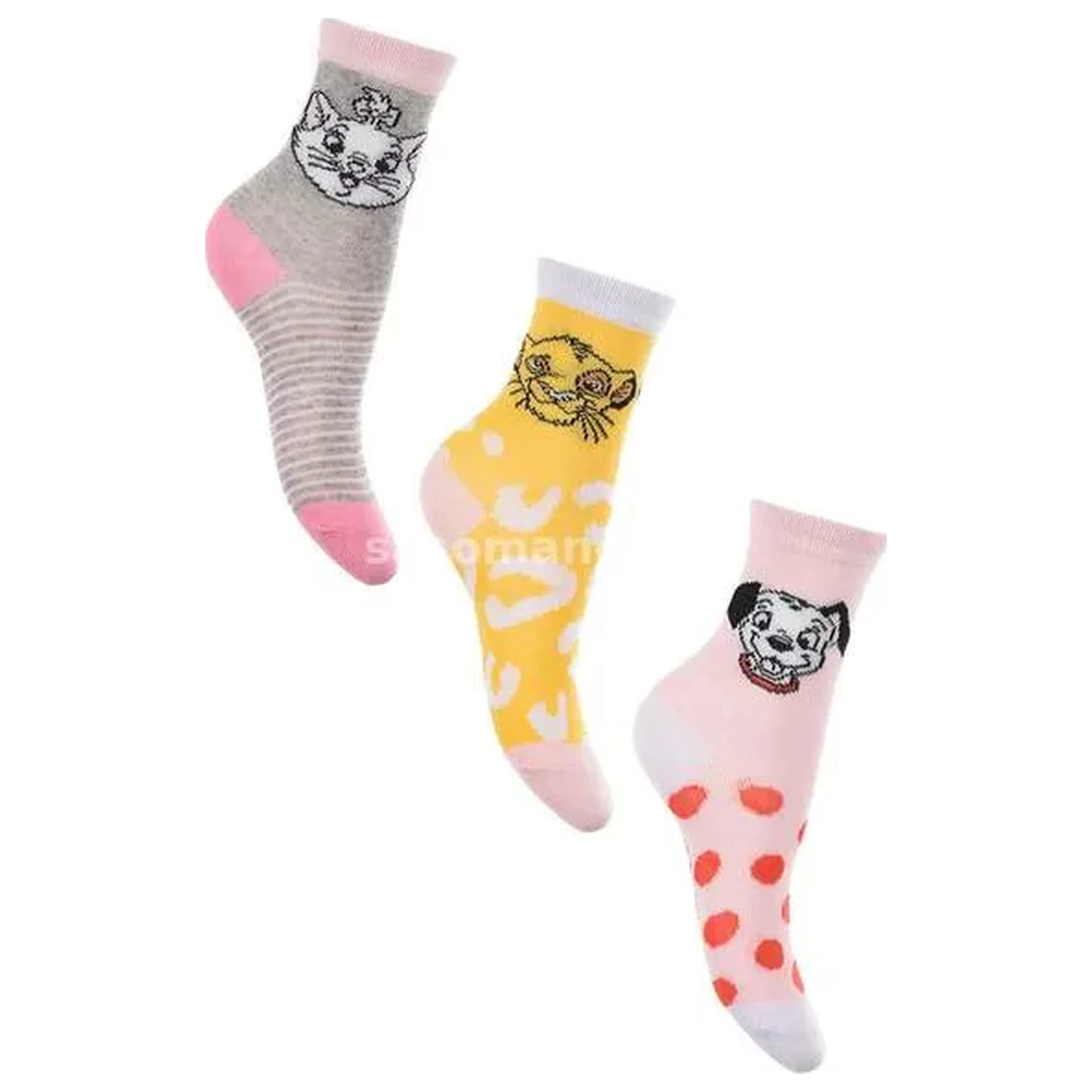 Disney Classics Puppies Yellow Kids Socks 23/26 product photo