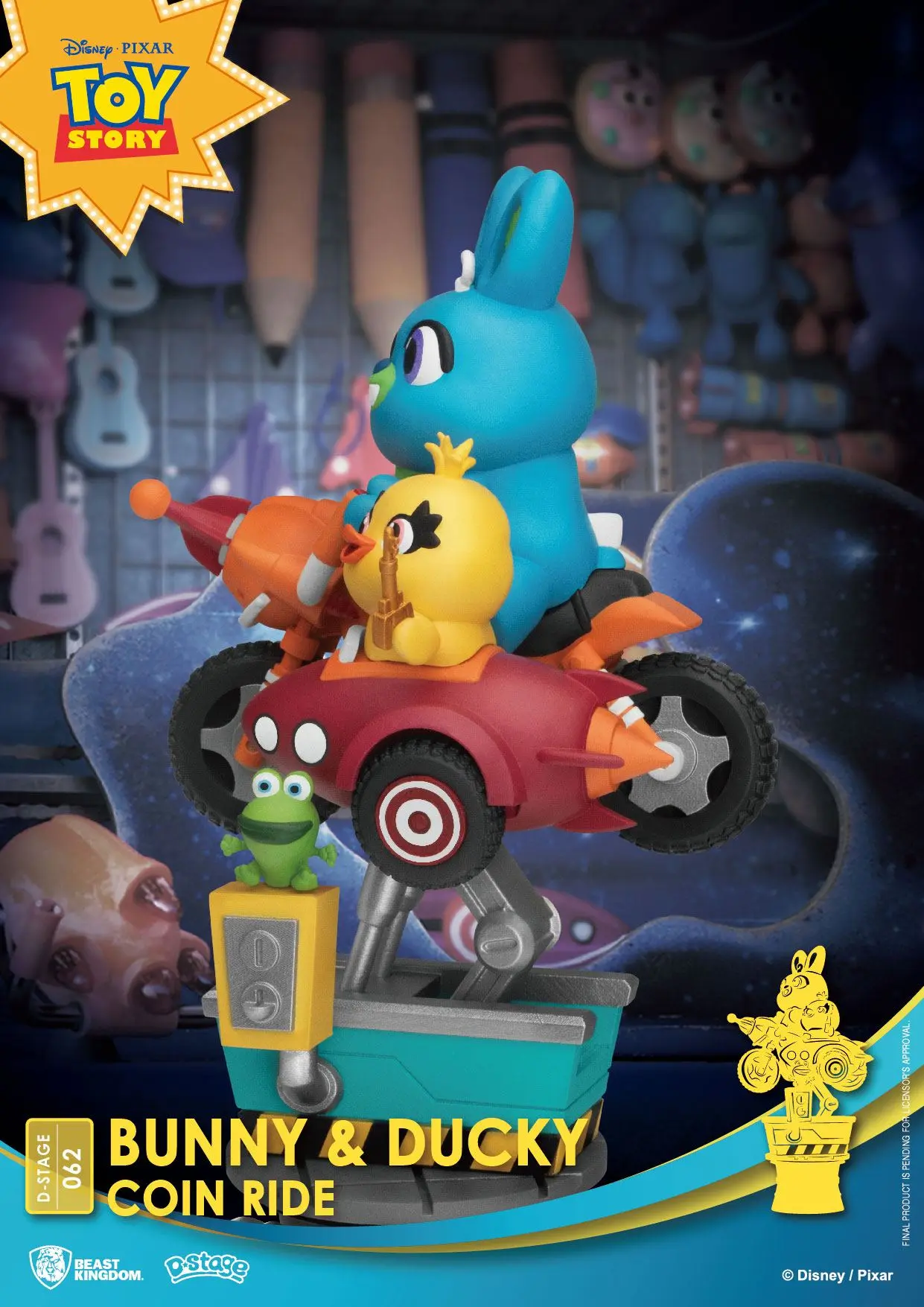 Disney Coin Ride Series D-Stage PVC Diorama Bunny &amp; Ducky 16 cm product photo