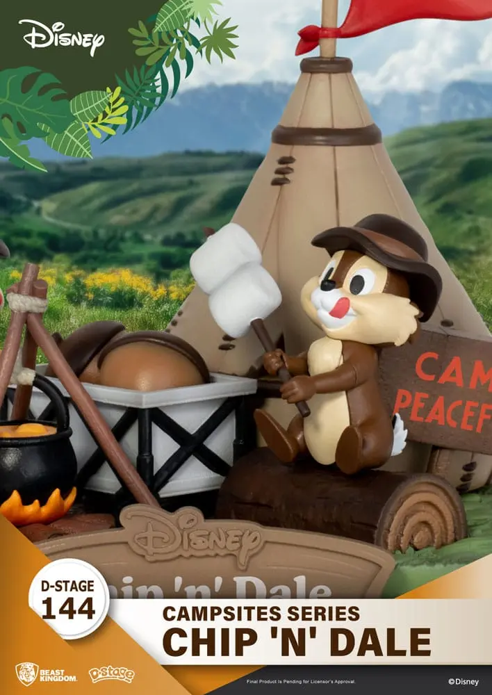 Disney D-Stage Campsite Series PVC Diorama Chip & Dale 10 cm termékfotó