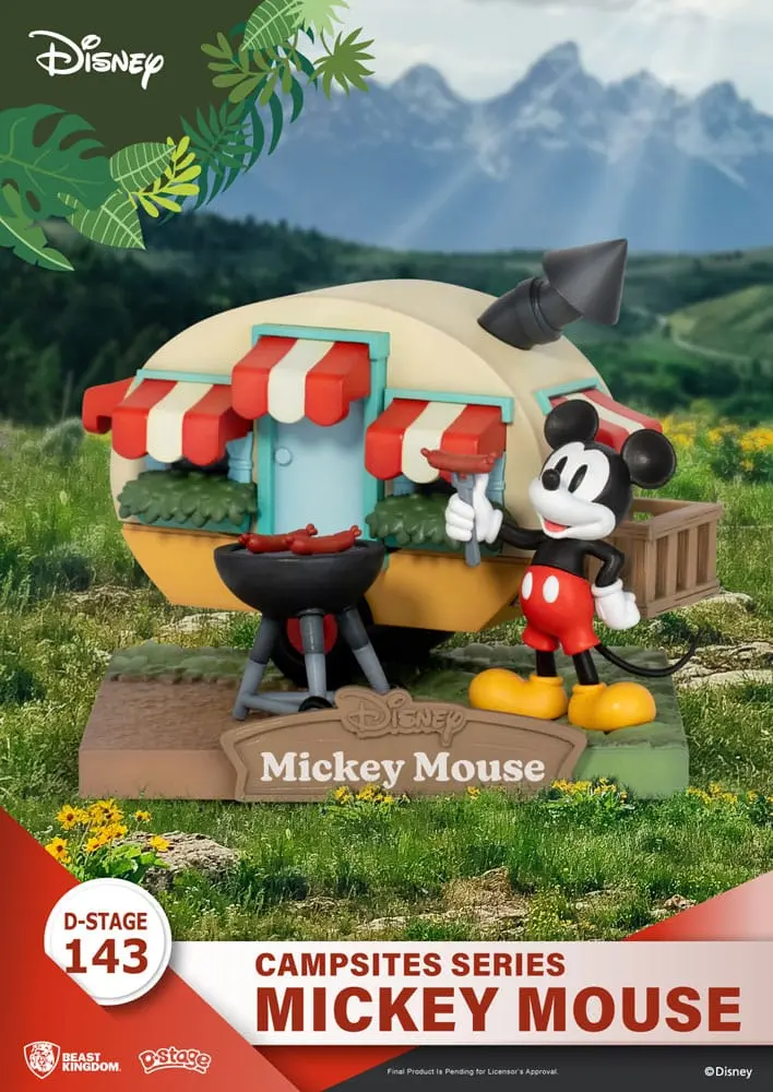 Disney D-Stage Campsite Series PVC Diorama Mickey Mouse 10 cm product photo