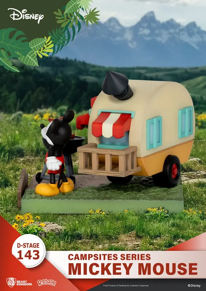 Disney D-Stage Campsite Series PVC Diorama Mickey Mouse 10 cm product photo