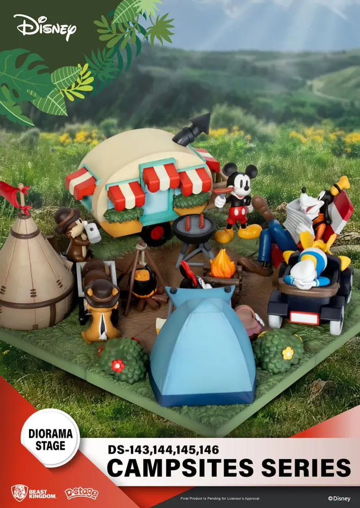 Disney D-Stage Campsite Series PVC Diorama Mickey Mouse 10 cm product photo