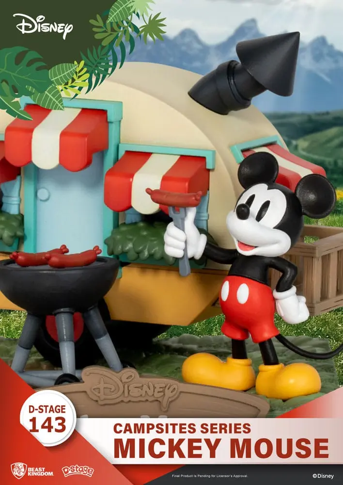 Disney D-Stage Campsite Series PVC Diorama Mickey Mouse 10 cm product photo