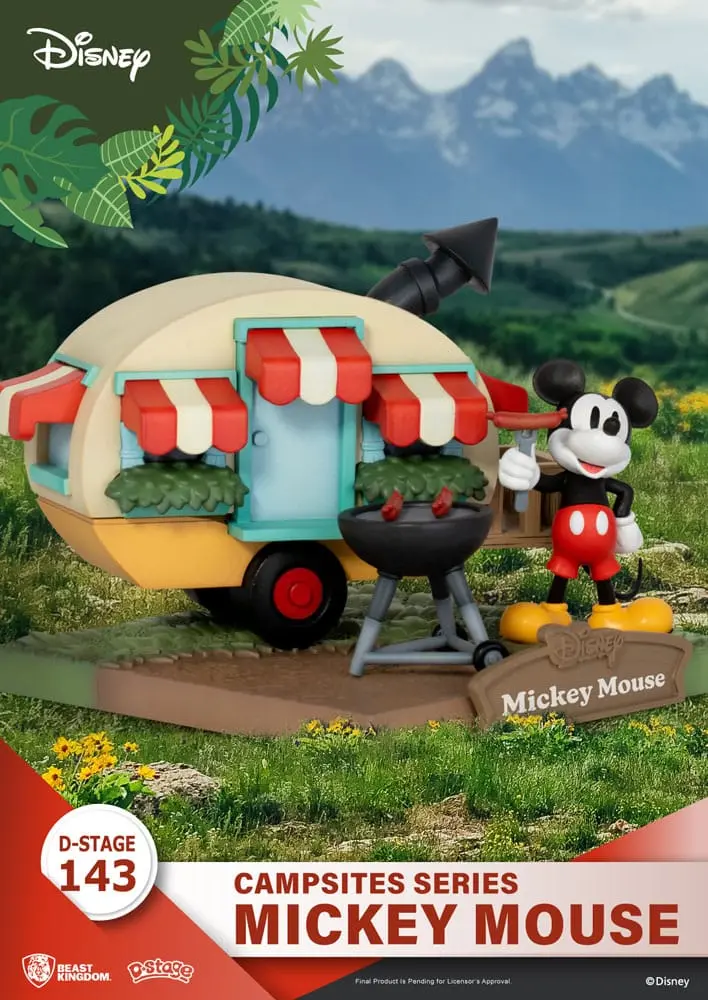 Disney D-Stage Campsite Series PVC Diorama Mickey Mouse 10 cm product photo
