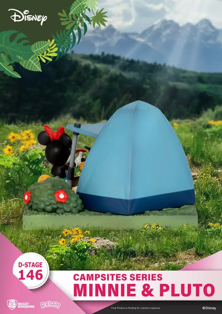 Disney D-Stage Campsite Series PVC Diorama Mini & Pluto 10 cm termékfotó