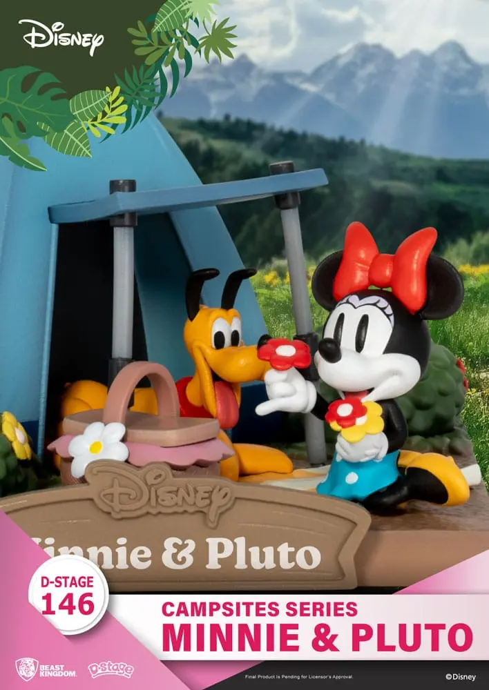 Disney D-Stage Campsite Series PVC Diorama Mini & Pluto 10 cm termékfotó