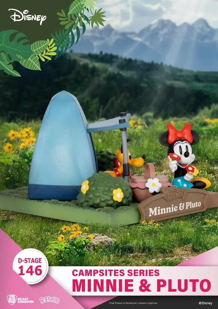 Disney D-Stage Campsite Series PVC Diorama Mini & Pluto 10 cm termékfotó