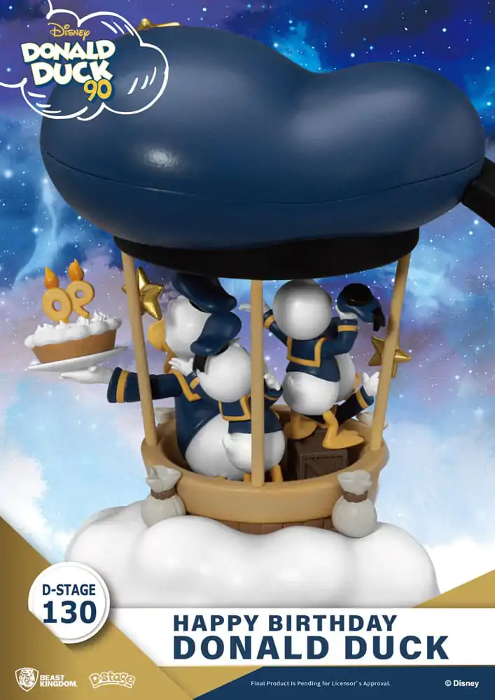 Disney D-Stage PVC Diorama Donald Duck 90th-Happy Birthday 14 cm termékfotó