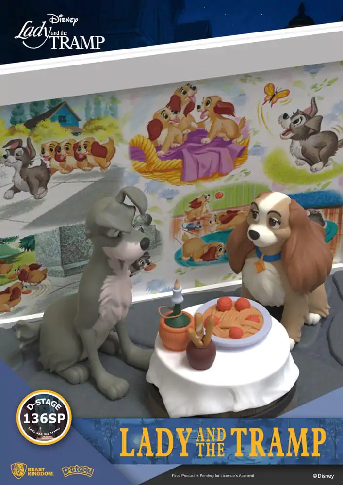 Disney D-Stage PVC Statue Lady and the Tramp 12 cm  product photo