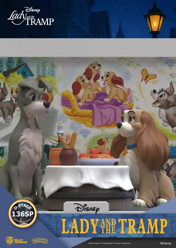 Disney D-Stage PVC Statue Lady and the Tramp 12 cm  product photo