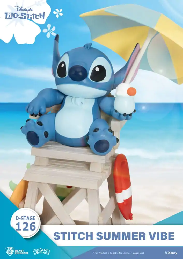 Disney D-Stage PVC Diorama Stitch Summer Vibe 16 cm product photo