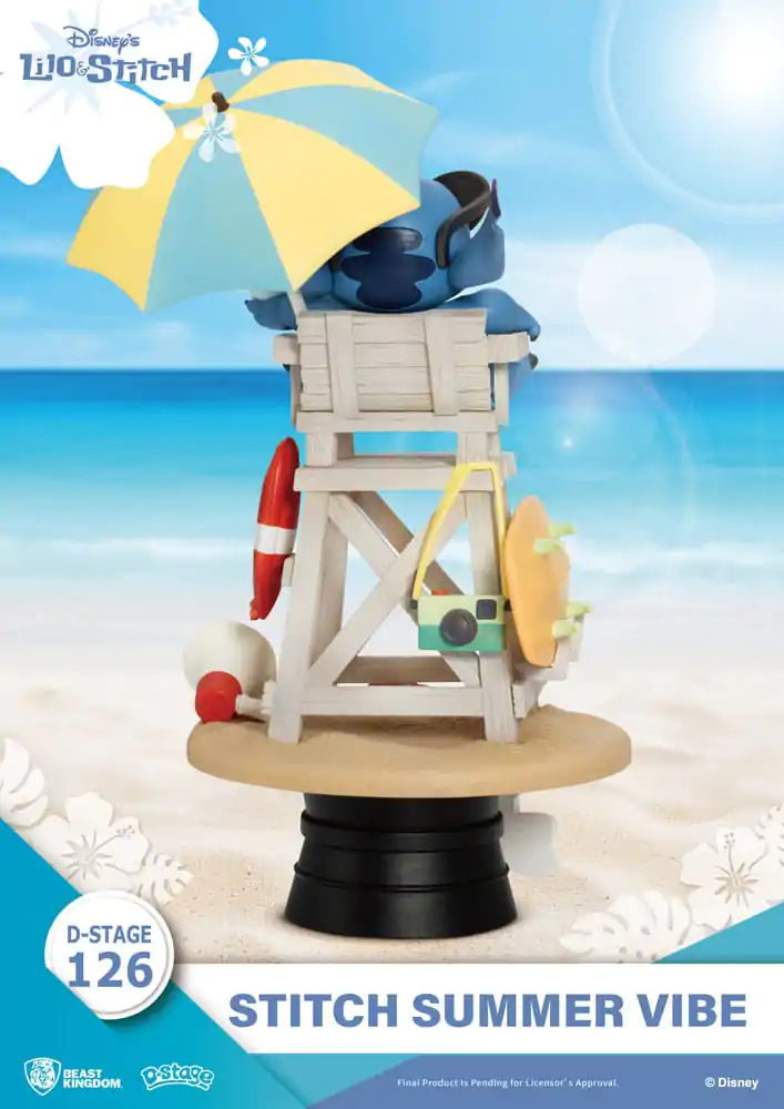 Disney D-Stage PVC Diorama Stitch Summer Vibe 16 cm product photo