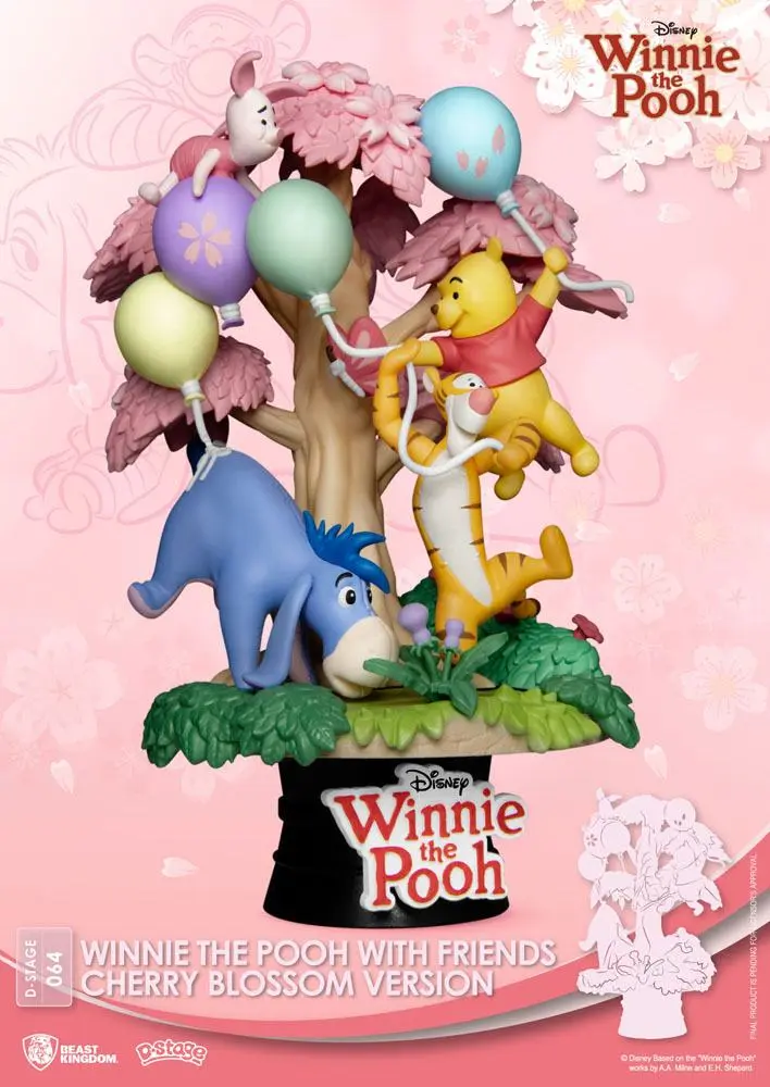 Disney D-Stage PVC Diorama Winnie the Pooh Cherry Blossom Version 15 cm product photo