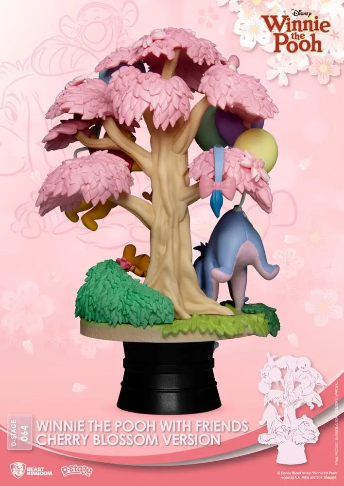 Disney D-Stage PVC Diorama Winnie the Pooh Cherry Blossom Version 15 cm product photo