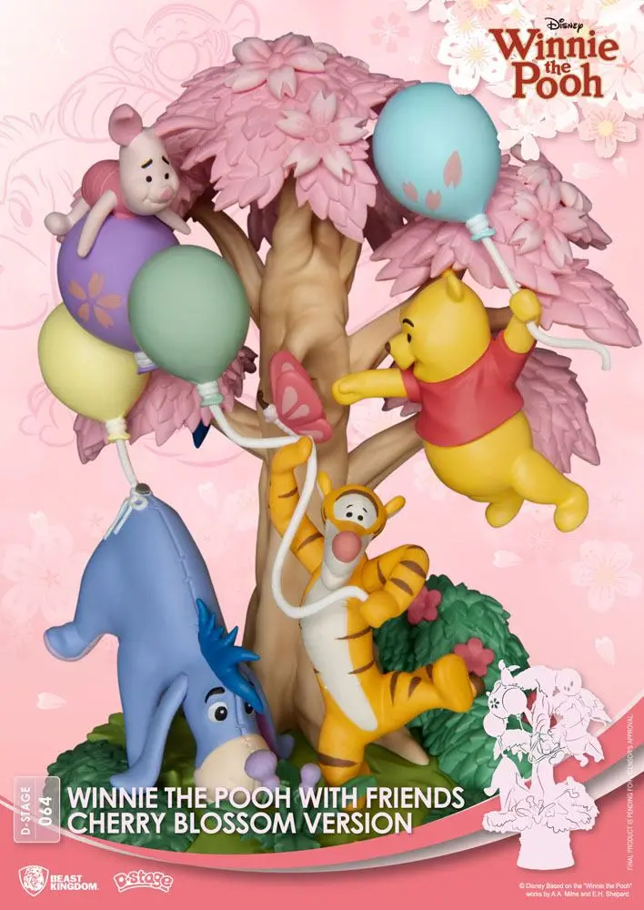 Disney D-Stage PVC Diorama Winnie the Pooh Cherry Blossom Version 15 cm product photo