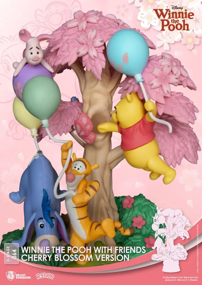 Disney D-Stage PVC Diorama Winnie the Pooh Cherry Blossom Version 15 cm product photo